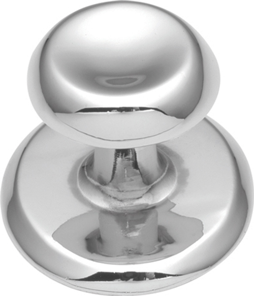 Sunnyside Collection Knob with Backplate 1-1/8'' Diameter Chrome Finish K64-CH