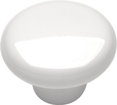 Tranquility Collection Knob 1-1/4'' Diameter White Finish P28-W