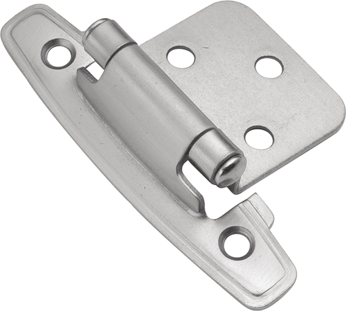 Hinge Flush Surface Face Frame Self-Close Satin Silver Cloud Finish P296-SC