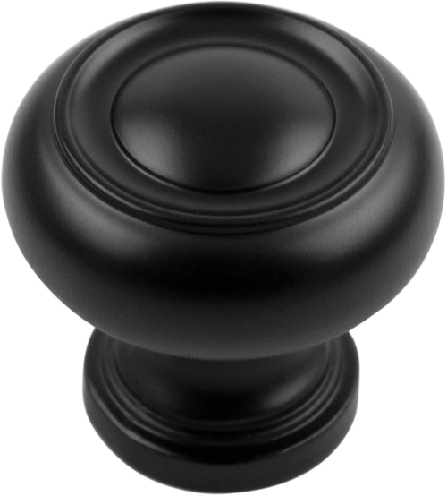 Cottage Collection Knob 1-1/4'' Diameter Matte Black Finish P3151-MB