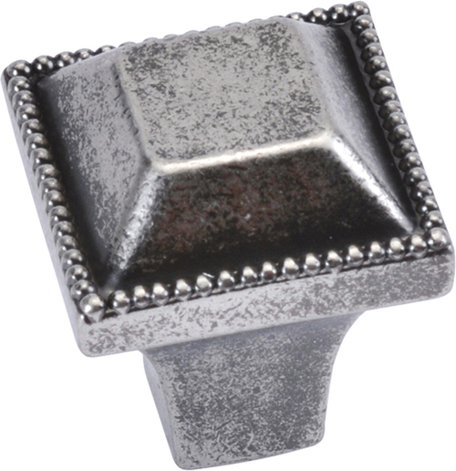 Altair Collection Knob 1'' Square Black Nickel Vibed Finish P3503-BNV