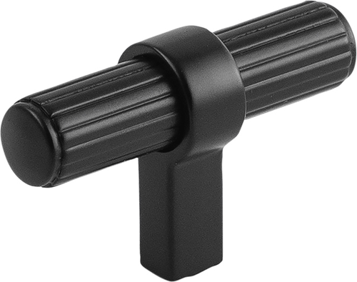 Sinclaire Collection T-Knob 2-3/8'' x 3/4'' Matte Black Finish B076886-MB