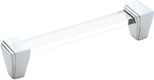 Belleclaire Collection Pull 5-1/16'' cc Crysacrylic with Polished Nickel Finish B077504-14