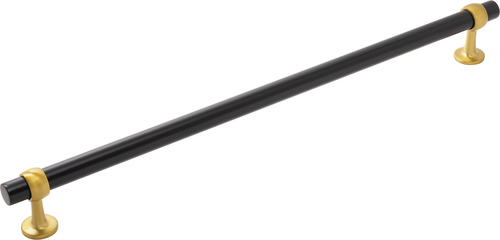 Ostia Collection Appliance Pull 18'' cc Matte Black & Brushed Golden Brass Finish B079399-MBBGB