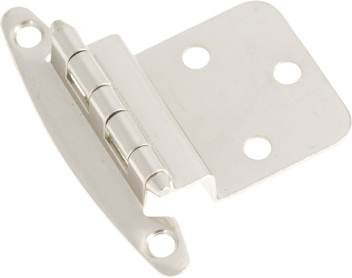 Hinge 3/8'' Inset Surface Face Frame Free Swinging Satin Nickel Finish P140-SN