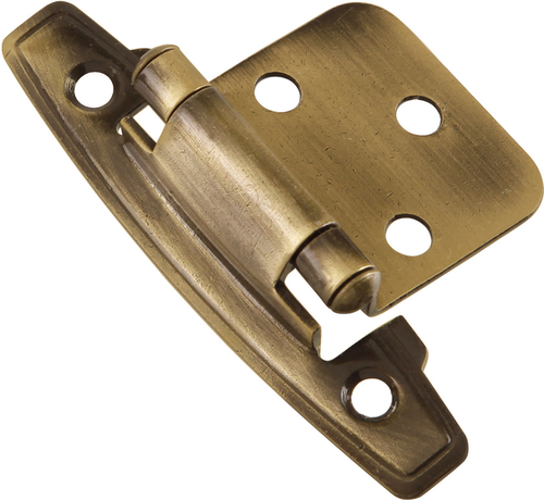 Hinge Solid Brass Flush Surface Face Frame Self-Close Winchester Brass Finish P9296-06