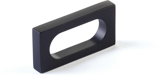 Cafe Pull, Modern Oval Slot, Matte Black, 2'' cc 10031-MB