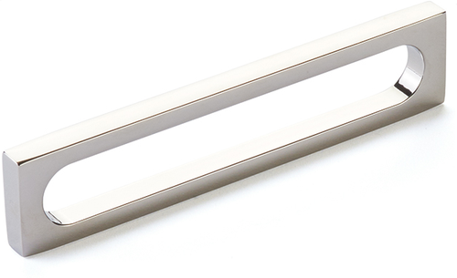 Cafe Pull, Modern Oval Slot, Polished Nickel, 5'' cc 10033-PN