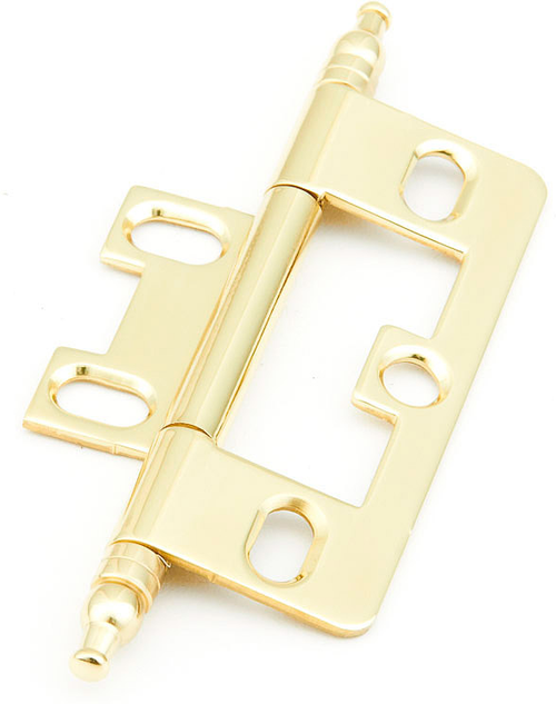 Hinge, Minaret Tip Non-Mortise, Polished Brass 1100M-03