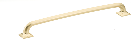 Northport Pull, Square Bases, Signature Satin Brass, 10'' cc 208-SSB