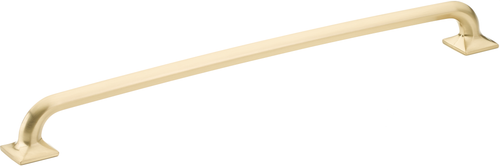 Northport Pull, Square Bases, Signature Satin Brass, 12'' cc 209-SSB