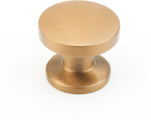 Northport Knob, Round, Brushed Bronze, 1 3/8'' dia 211-BBZ