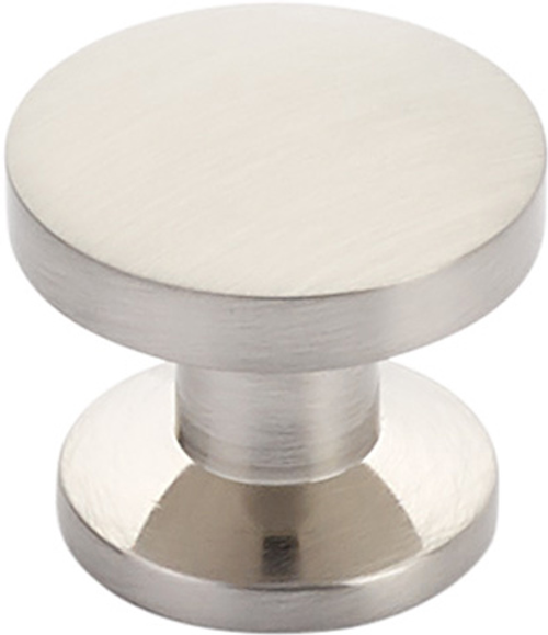 Northport Knob, Round, Brushed Nickel, 1-3/8'' dia 211-BN