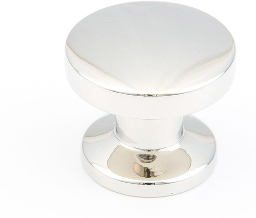 Northport Knob, Round, Polished Nickel, 1 3/8'' dia 211-PN