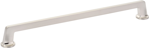 Northport Appliance Pull, Round Bases, Brushed Nickel, 15'' cc 214-BN