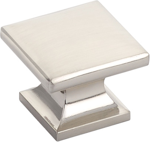 Northport Knob, Square, Brushed Nickel, 1-3/8'' 219-BN