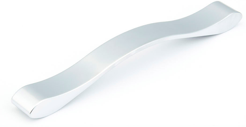 Wave Pull, Matte Chrome, 192 mm cc 244-192-M26