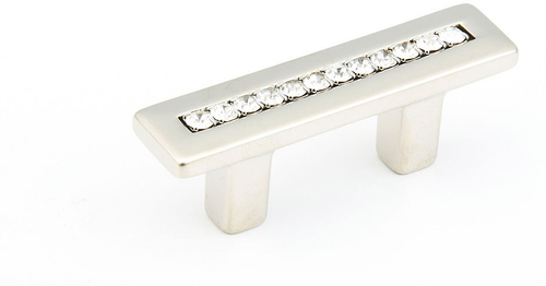 Skyevale Pull, Satin Nickel with Crystals, 32 mm cc 301-15