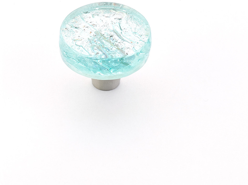 Ice Knob, Round, Aqua Pearl, 1-1/2'' dia 31-PAQ