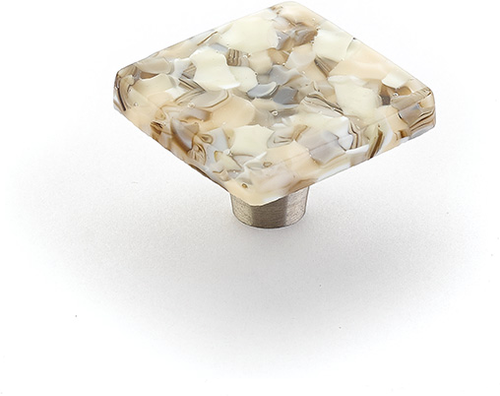 Ice Knob, Square, Sable Pebbles, 1-1/2'' 34-SBP