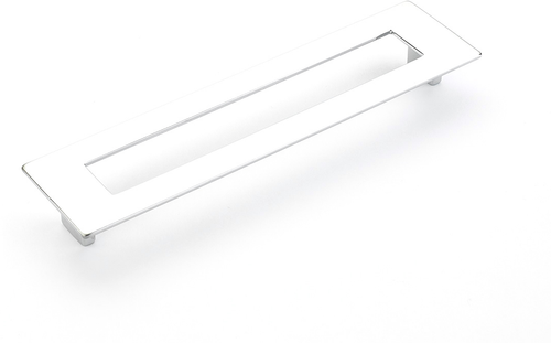 Finestrino Pull, Rectangle, Polished Chrome, 192 mm cc 446-26