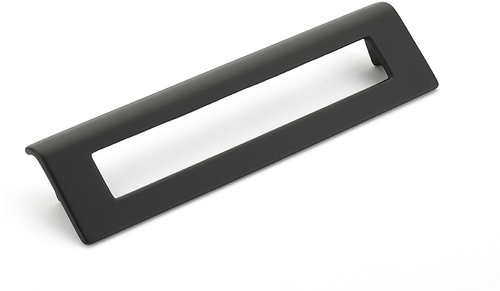 Finestrino Pull, Angled Rectangle, Matte Black, 160 mm cc 451-MB