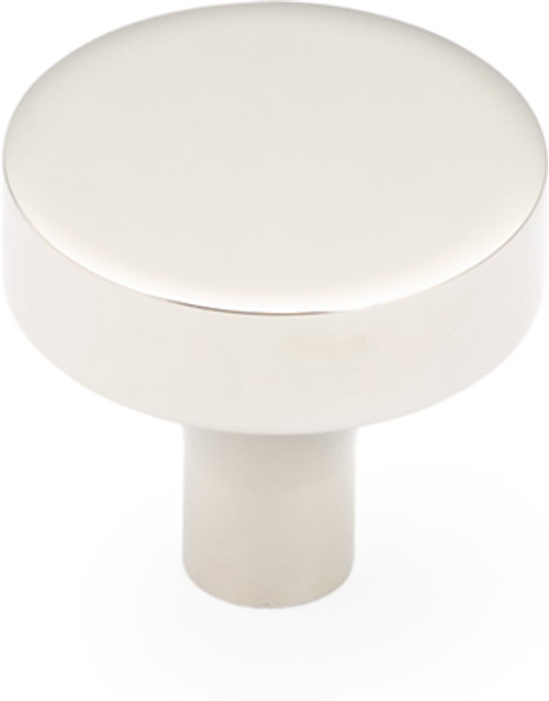 Haniburton Knob, Round, Polished Nickel, 1-1/4'' dia 470-PN