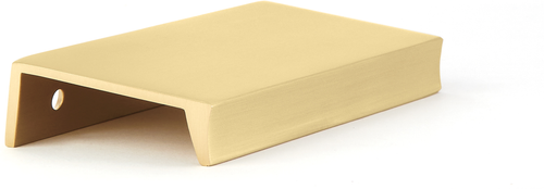 Haniburton Pull, Unlacquered Brass, 3-1/2'' cc  477-UNBR
