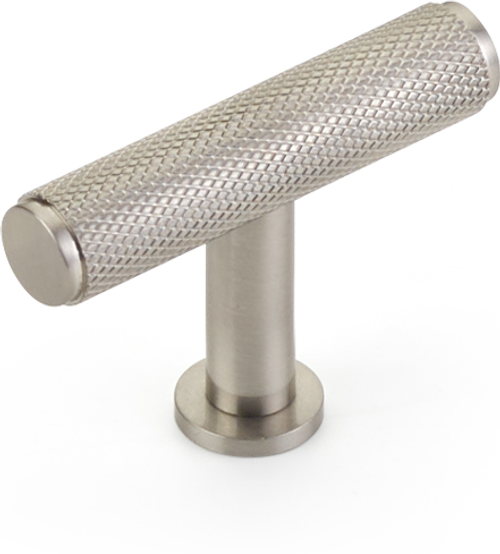 Pub House T-Knob, Knurled, Brushed Nickel, 2'' 5001-BN