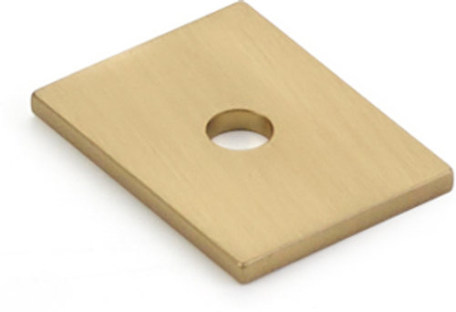 Pub House Backplate for Knob, Signature Satin Brass, 1'' 5101B-SSB