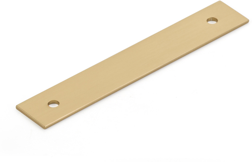 Pub House Backplate for Pull, Signature Satin Brass, 3-1/2'' cc 5103B-SSB