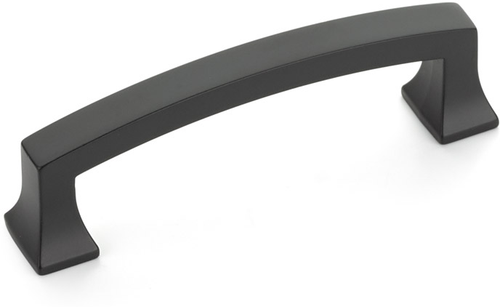 Menlo Park Pull, Arched, Matte Black, 3-1/2'' cc 526-MB