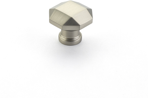 Menlo Park Faceted Knob, Satin Nickel, 1-1/4'' dia 531-15