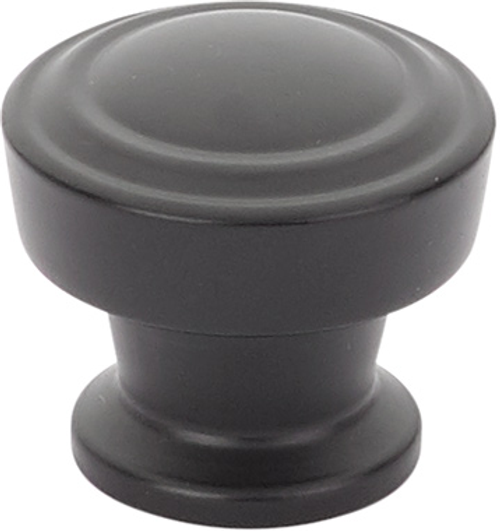 Menlo Park Knob, Round, Matte Black, 1-1/4'' dia 533-MB