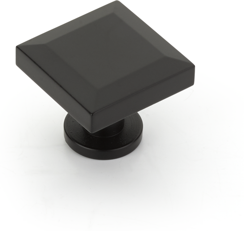 Heathrow Knob, Square, Matte Black, 1-1/4'' 551-MB