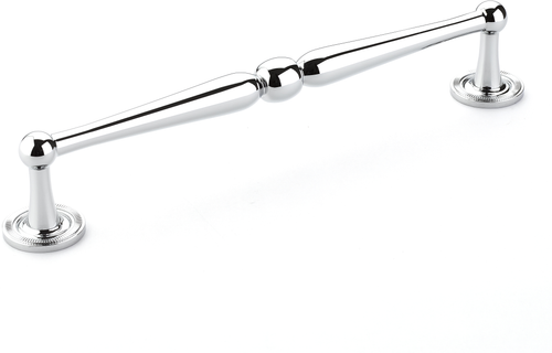 Atherton Pull, Knurled Footplates, Polished Chrome, 8'' cc 577-26