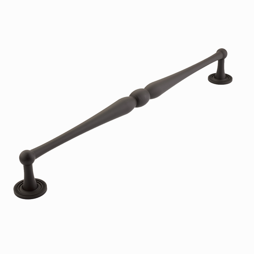 Atherton Appliance Pull, Knurled Footplates, Oil Rubbed Bronze, 15'' cc 578-10B