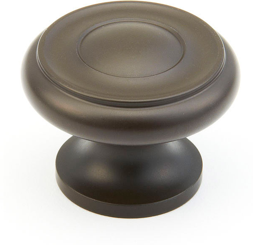 Traditional Round Knob, Oil Rubbed Bronze, 1-1/4'' dia 703-10B