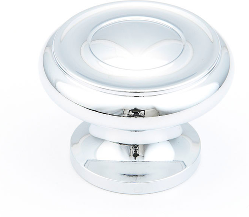 Traditional Round Knob, Polished Chrome, 1-1/2'' dia 704-26
