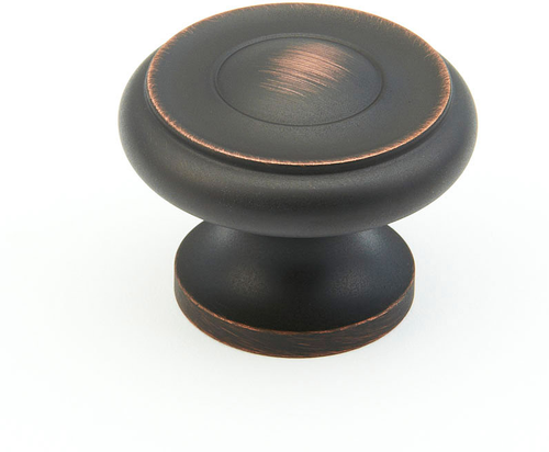 Traditional Round Knob, Michelangelo Bronze, 1-1/2'' dia 704-MIBZ