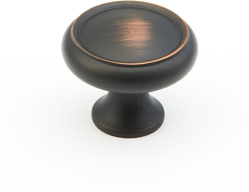 Traditional Knob, Round, Michelangelo Bronze, 1-1/4'' dia 711-MIBZ