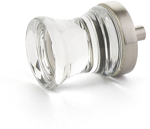 City Lights Concave Glass Knob, Satin Nickel, 1-1/8'' dia 76-15