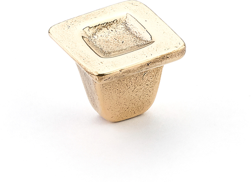Vinci Knob, Square, Natural Bronze, 1-1/4'' 810-NB