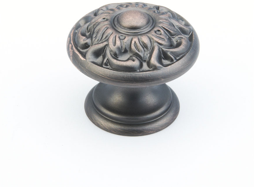 Corinthian Knob, Round, Michelangelo Bronze, 1-3/8'' dia 870-MIBZ
