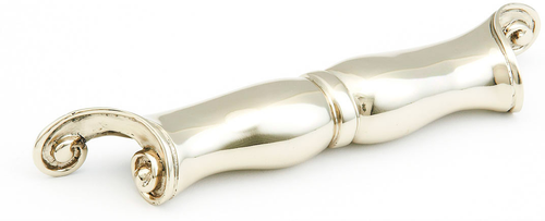 French Court Cup Pull, White Brass, 6-1/2'' cc 919-WB