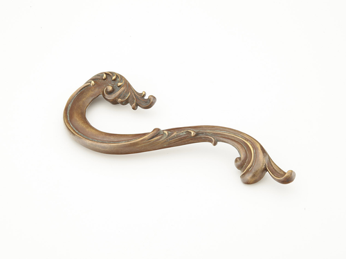 French Court Pull, Left Hand, Monticello Brass, 5'' cc 934L-MBR