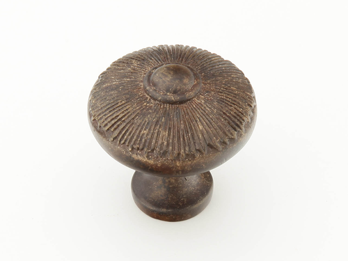 Sunburst Knob, Round, Highlighted Bronze, 1-1/2'' dia 974-HLB