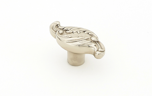 Cantata Oblong Knob, White Brass, 7/8'' x 2'' 996-WB