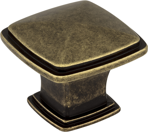 Milan 1 1-3/16'' Length Square Knob 1091AEM