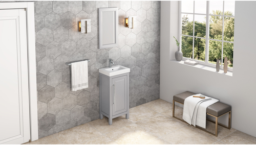 2nd Gen Cade Vanities 16 W x 1'' D x 28'' H Grey Cade mirror MIR2CAD-16-GR